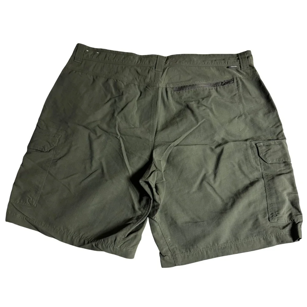 The North Face Mens Olive Green Nylon‎ Cargo Hiking Shorts Size 40 Regular